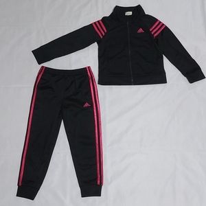 Adidas Girls Tricot Jacket & Pants Set size 5